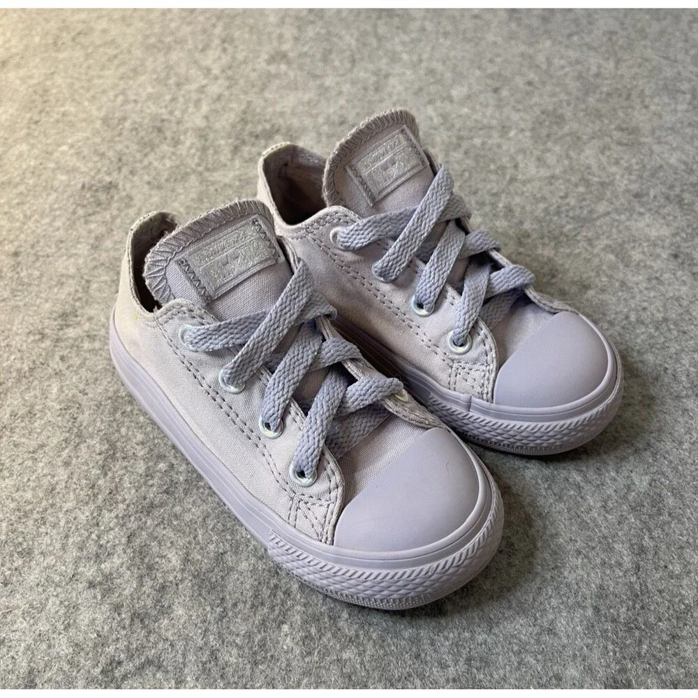 Converse Chuck Taylor All Star Purple Infant Toddler Sz 8 Sneakers Tennis Shoes